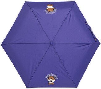 Teddy Bear-Printed Compact Umbrella-AD