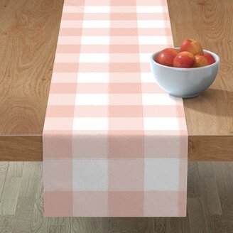 Table Runners: Buffalo Check Gingham Table Runner, 72X16, Pink