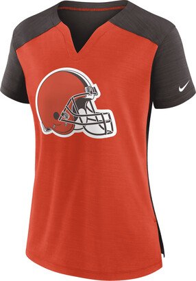 Women's Dri-FIT Exceed (NFL Cleveland Browns) T-Shirt in Orange