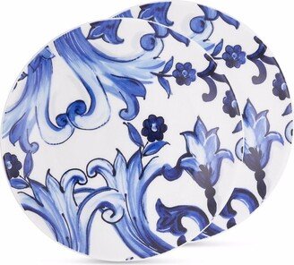 Blu Mediterraneo porcelain bread plates (set of 2)