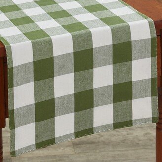 Park Designs Buffalo Check Backed Green Table Runner 13