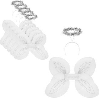 Darware- Christmas Angel Wings/Halo Sets, Dress up Costumes for Christmas Pageants 6pk