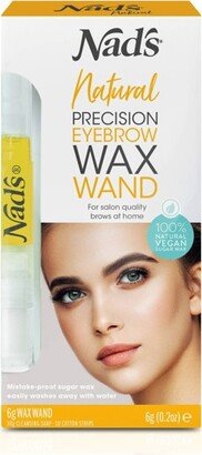 Nad's Natural Precision Eyebrow Wand Waxing Kit - 12ct