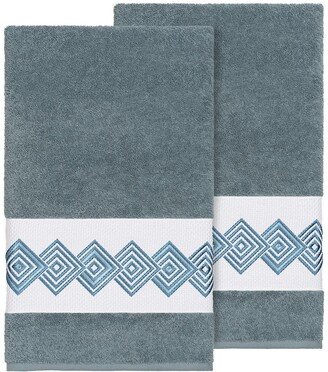 Noah Embellished Bath Towel - Set of 2 - Teal