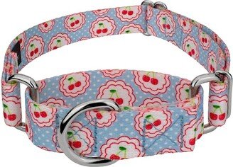 Country Brook Petz Cherry on Top Martingale Dog Collar Limited Edition, Mini