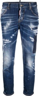 Distressed-Style Skinny Jeans