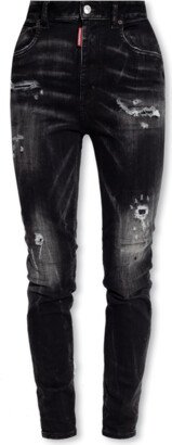 ‘High Waist Twiggy’ Jeans - Black