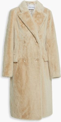 Minou double-breasted faux fur coat