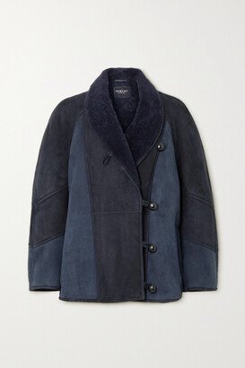 Marant Étoile - Abeni Paneled Shearling Coat - Blue