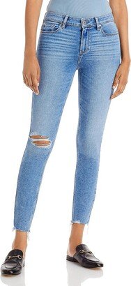 Verdugo Womens Distressed Skinny Ankle Jeans