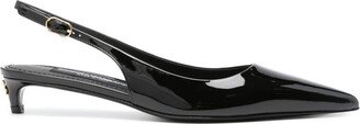 Patent leather slingback pumps-AF