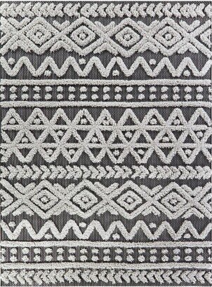 9' x 12' Outdoor Rug Global Charcoal - Opalhouse™