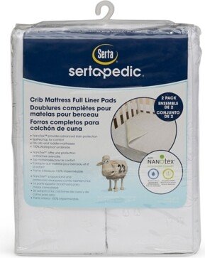 Sertapedic Crib Mattress Liner Pads set