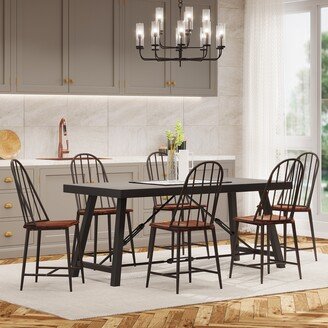 Chilacot Iron and Wood 7 Piece Dining Set