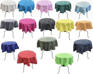 Round Print Poly Cotton Tablecloth | Bandanna Table Cover, Fabric Cloth For Dinning, Kitchen, Party