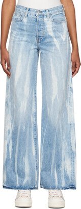 Blue Wide Leg Jeans-AA