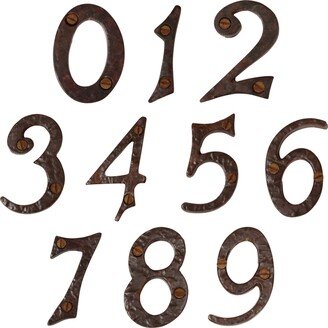 Vintage Traditional 2 Inch Iron House Number For Address Plaque, Mailbox, & Metal Signage - No-Ir830-50 From Rch Hardware