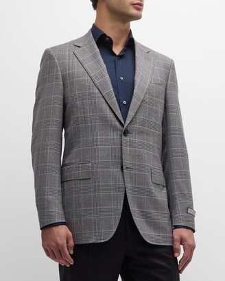 Men's Plaid Wool Sport Coat