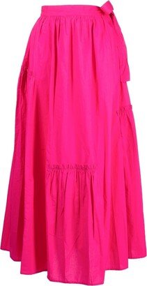 Pleated Midi Skirt-AL