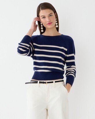Cashmere relaxed sweatshirt in stripe