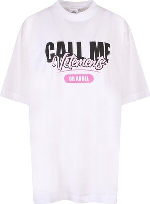 Call Me Print T-Shirt