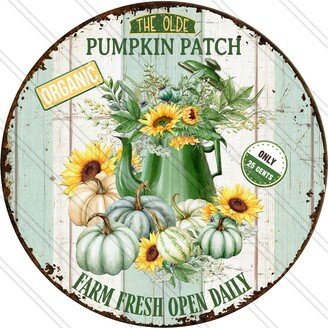 Pumpkin Patch Sign - Fall Wreath Autumn Metal