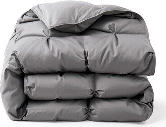 Heavyweight 700 Thread Count Cotton 93% Goose Down Comforter, Twin