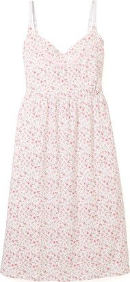 Luxe Floral Pima Cotton Maternity Nightgown