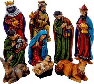 Kurt S. Adler Kurt Adler 5-Inch Resin Nativity, 9 Piece Set