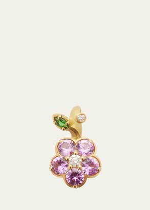 Wild Child Charm with Diamonds, Pink Sapphires and Tsavorite