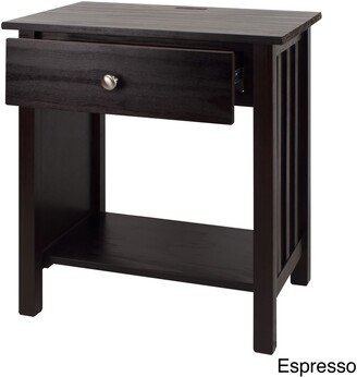 Vanderbilt Nightstand End Table with 4 USB Ports