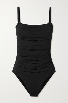 Net Sustain Raya Ruched Swimsuit - Black