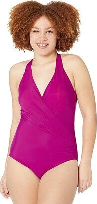 Rock Solid Wrapsody One-Piece (Framboise) Women's Swimsuits One Piece