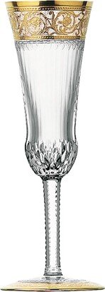 Saint Louis Crystal Thistle Gold Champagne Flute