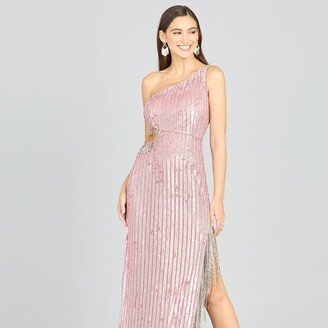 Wendy Beaded Fringe Gown