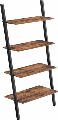 VASAGLE Industrial 4 Tiers Leaning Ladder Storage Shelf - 25.2