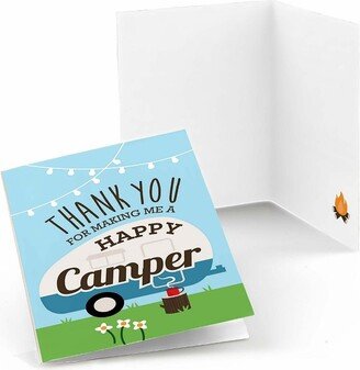 Big Dot of Happiness Happy Camper - Camping Baby Shower or Birthday Party Thank You Cards (8 count)-AA