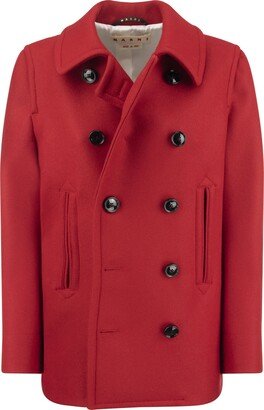 Double-breasted Wool Coat-AR