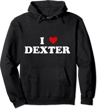 Funny Dexter Cow Gift For Men & Women I Heart Breed Cattle Farmer - Cow I Love Dexter Pullover Hoodie