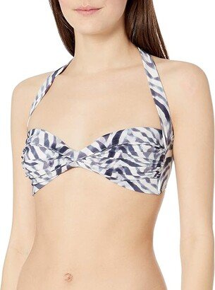 Women's Standard Bikini Top (Chevron Zebra) Women's Swimwear