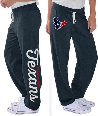 Women's G-iii 4Her by Carl Banks Navy Houston Texans Scrimmage Fleece Pants