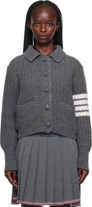 Gray 4-Bar Cardigan-AA