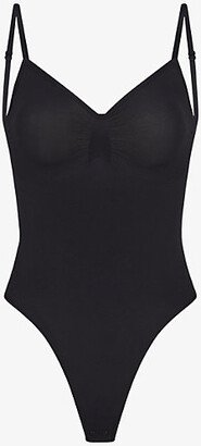 Womens Onyx Seamless Sculpt Fitted Stretch-woven Body