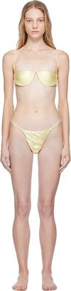 SSENSE Exclusive Yellow Ripple Bikini