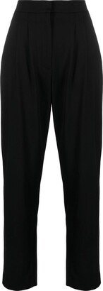 High-Waist Slim-Leg Trousers