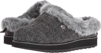 BOBS from SKECHERS Keepsakes - Ice Angel (Charcoal) Women's Slip on Shoes