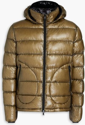 Convertible quilted shell hooded down jacket-AA