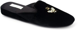 'Queen Bee' Embroidered Slipper