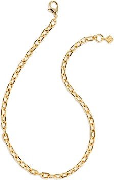 Korinne Chain Link Strand Necklace in 14K Gold Plated, 20