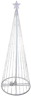 Northlight 6' Pure White Led Lighted Show Cone Christmas Tree Outdoor Decoration